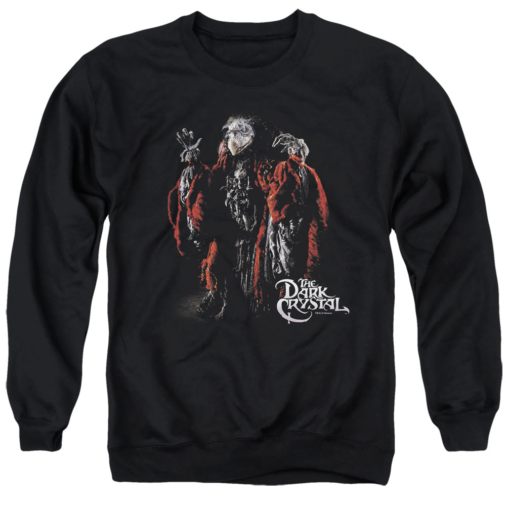 AN OFFCIALLY LICENSED DARK CRYSTAL SKEKSIS ADULT UNISEX CREWNECK SWEATSHIRT BLACK
