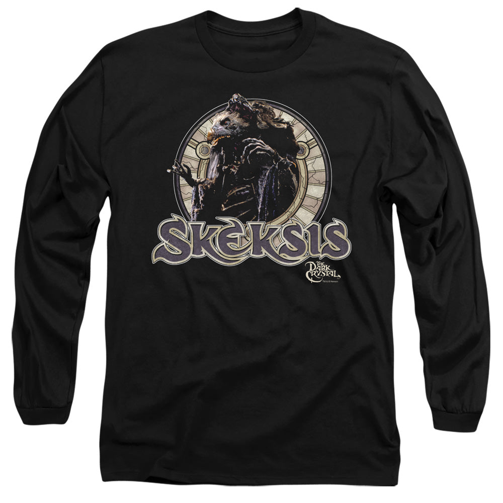 AN OFFCIALLY LICENSED DARK CRYSTAL SKEKSIS MEN'S LONG SLEEVE T-SHIRT BLACK