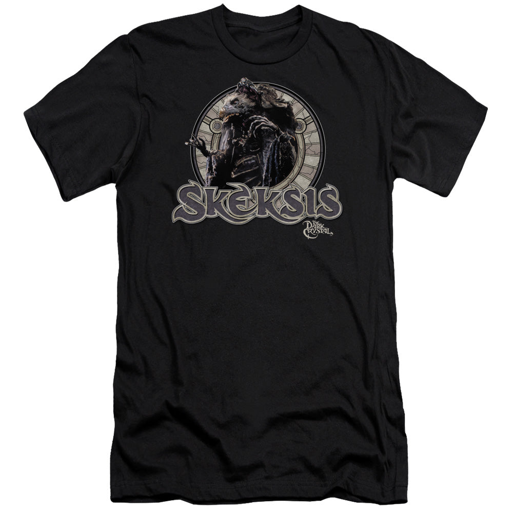 AN OFFCIALLY LICENSED DARK CRYSTAL SKEKSIS MEN'S PREMIUM SLIM FIT T-SHIRT BLACK