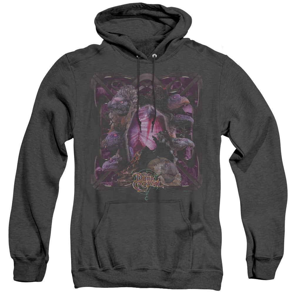 AN OFFCIALLY LICENSED DARK CRYSTAL LUST FOR POWER ADULT UNISEX HEATHER PULLOVER HOODIE BLACK