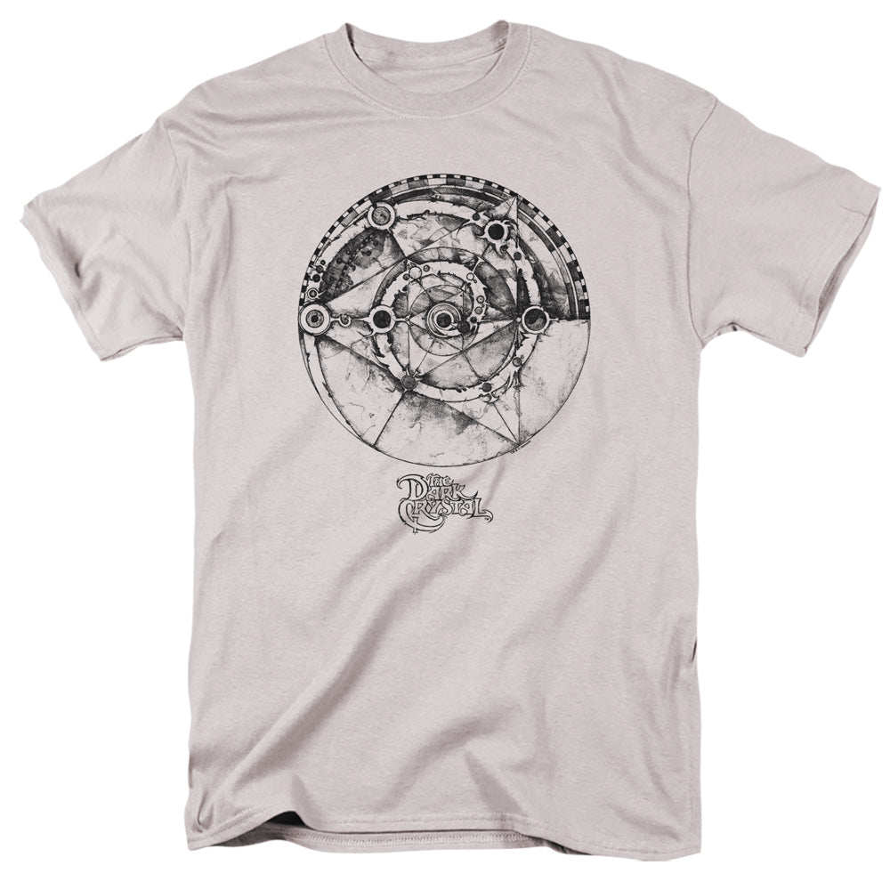 AN OFFCIALLY LICENSED DARK CRYSTAL FOUNTAIN OF DESTRUCTION MEN'S REGULAR FIT T-SHIRT SILVER