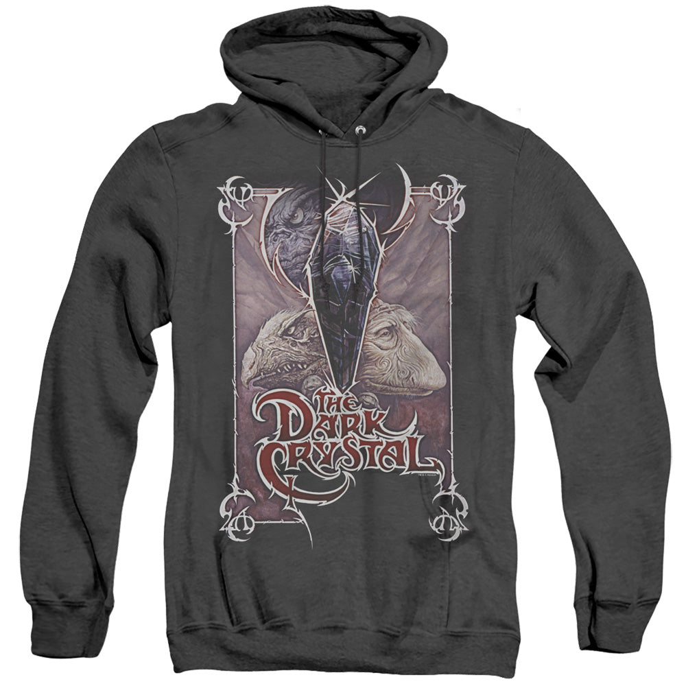 AN OFFCIALLY LICENSED DARK CRYSTAL WICKED POSTER ADULT UNISEX HEATHER PULLOVER HOODIE BLACK