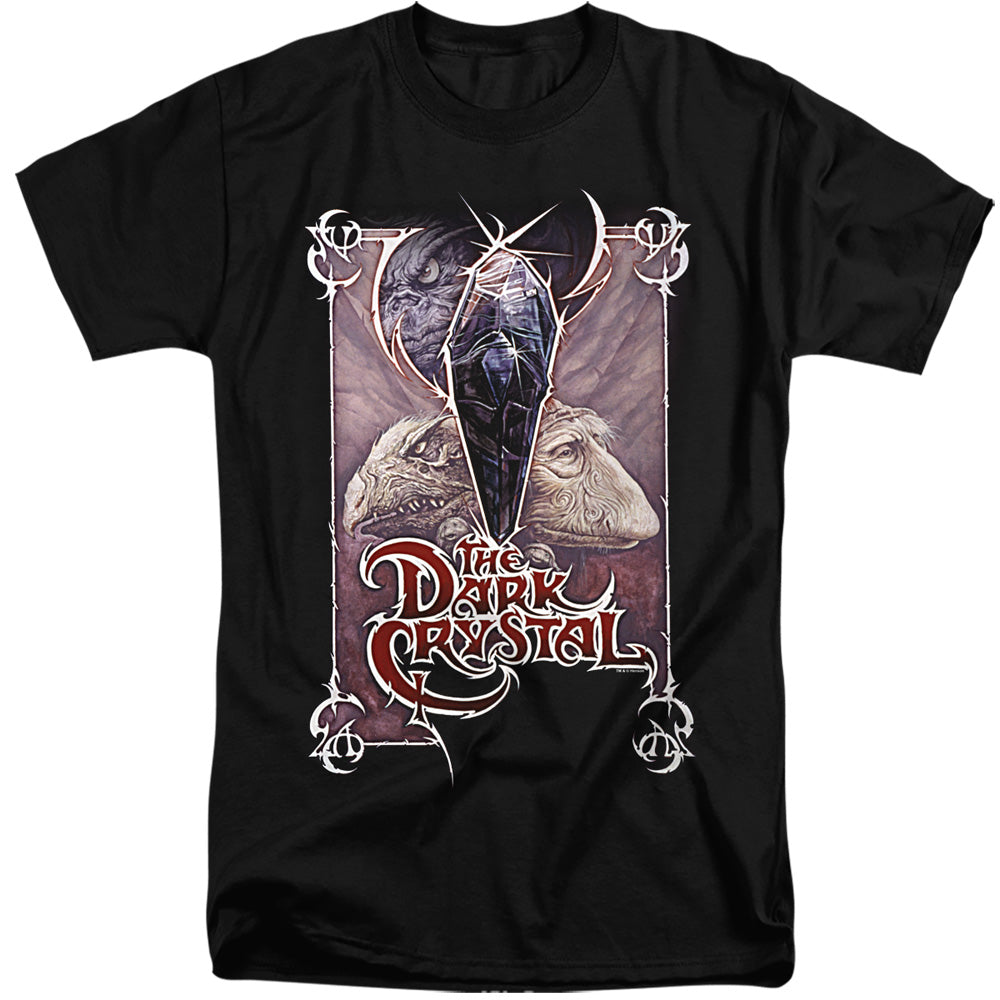 AN OFFCIALLY LICENSED DARK CRYSTAL WICKED POSTER MEN'S TALL FIT T-SHIRT BLACK