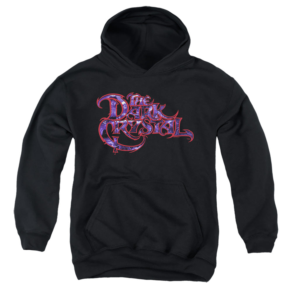 AN OFFCIALLY LICENSED DARK CRYSTAL COLLAGE LOGO YOUTH HOODIE BLACK