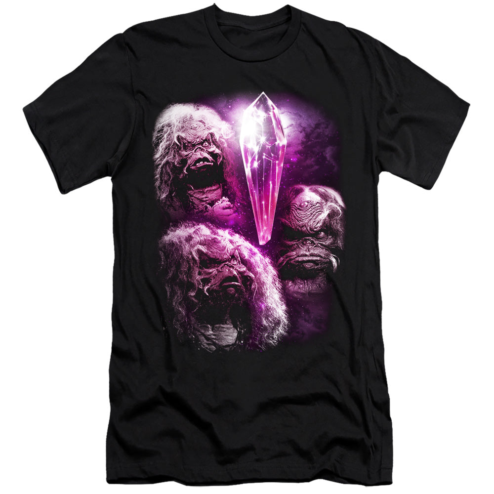 AN OFFCIALLY LICENSED DARK CRYSTAL HOWLING MEN'S PREMIUM SLIM FIT T-SHIRT BLACK