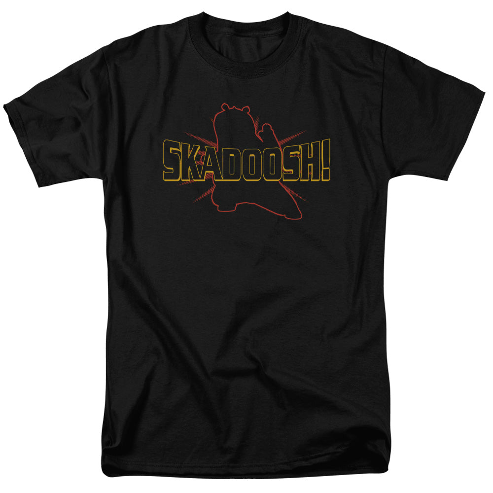 AN OFFCIALLY LICENSED KUNG FU PANDA SKADOOSH MEN'S REGULAR FIT T-SHIRT BLACK