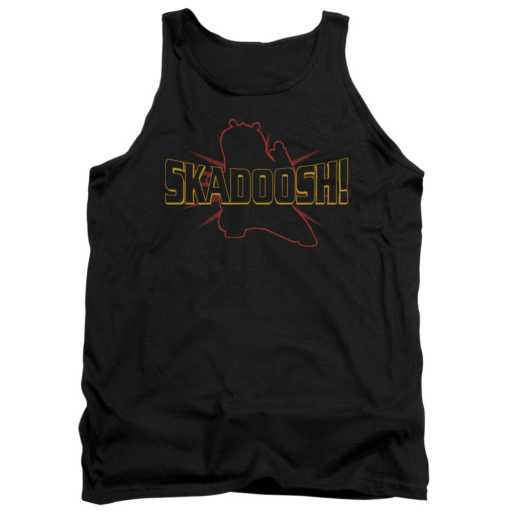 AN OFFCIALLY LICENSED KUNG FU PANDA SKADOOSH ADULT UNISEX TANK TOP BLACK