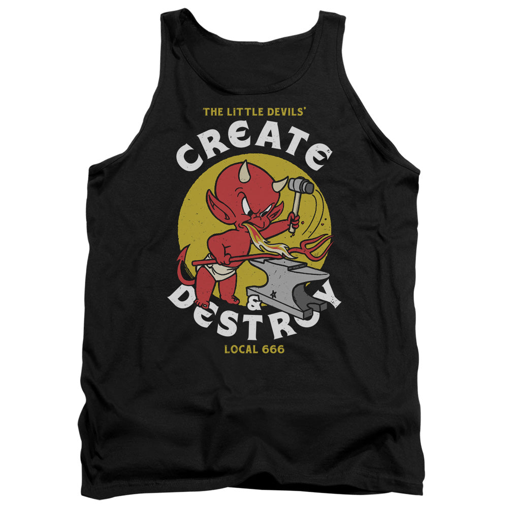 AN OFFCIALLY LICENSED HOT STUFF LOCAL DEVILS ADULT UNISEX TANK TOP BLACK
