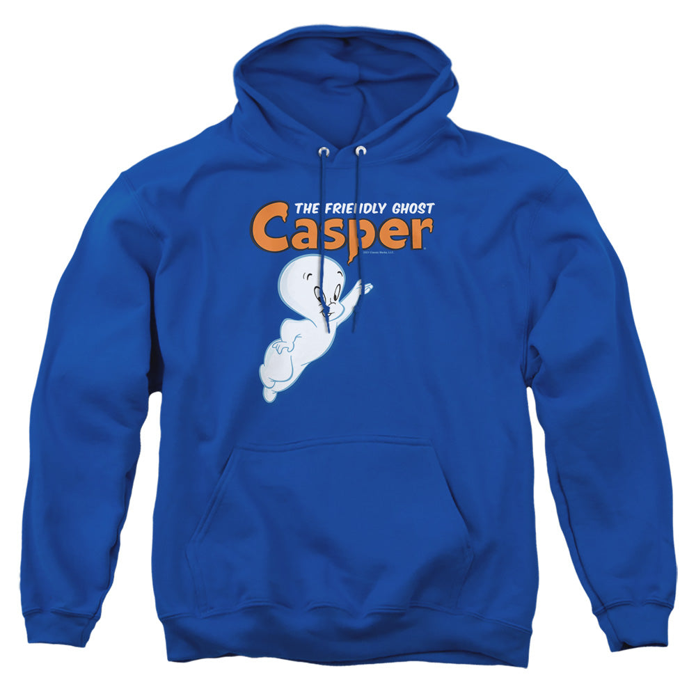 AN OFFCIALLY LICENSED CASPER LOGO AND CASPER ADULT UNISEX PULLOVER HOODIE ROYAL