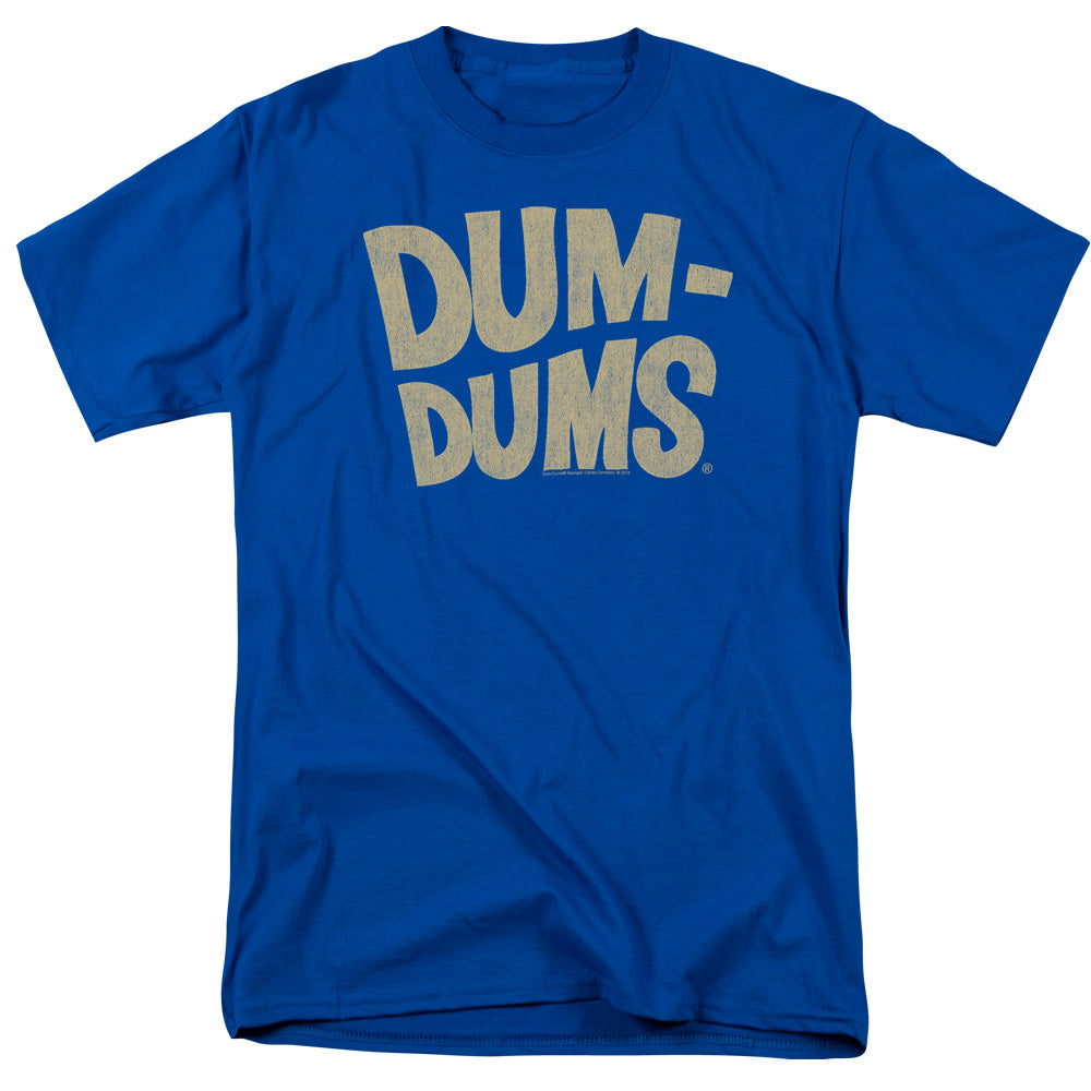 AN OFFCIALLY LICENSED DUM DUMS DISTRESSED LOGO MEN'S REGULAR FIT T-SHIRT ROYAL