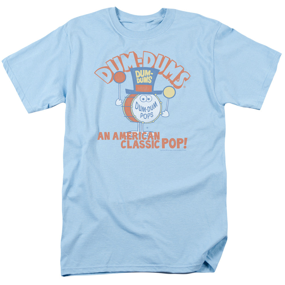 AN OFFCIALLY LICENSED DUM DUMS CLASSIC POP MEN'S REGULAR FIT T-SHIRT LIGHT BLUE