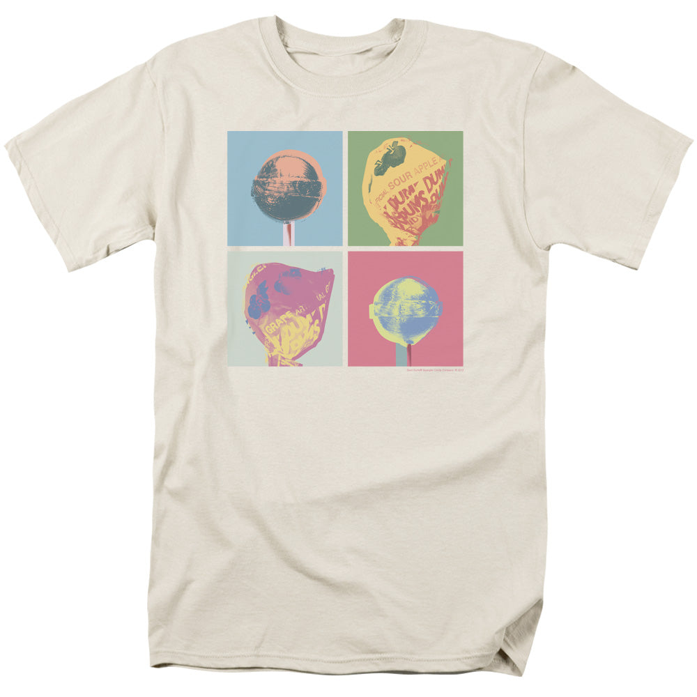 AN OFFCIALLY LICENSED DUM DUMS POP ART MEN'S REGULAR FIT T-SHIRT CREAM
