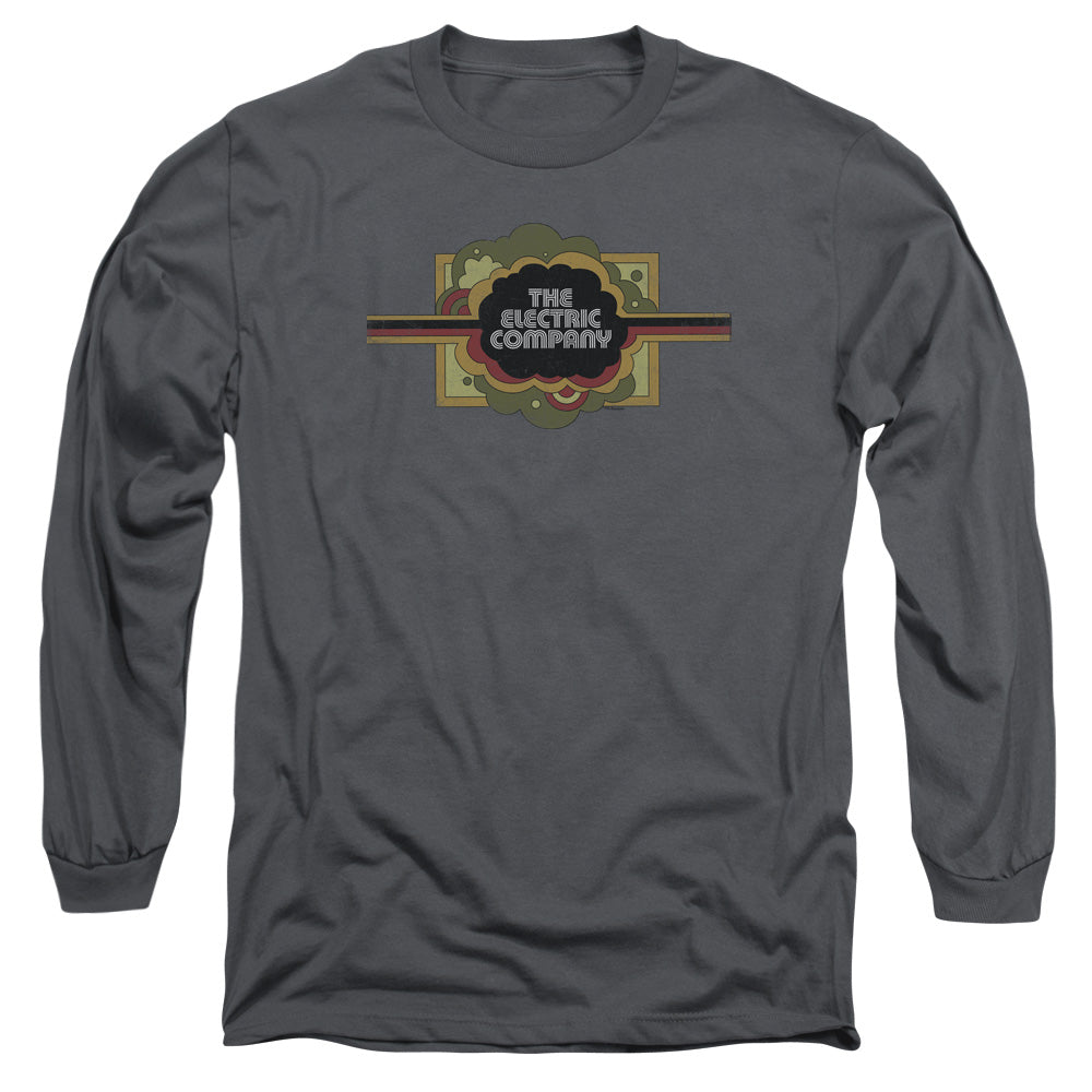 AN OFFCIALLY LICENSED ELECTRIC COMPANY LOGO MEN'S LONG SLEEVE T-SHIRT CHARCOAL