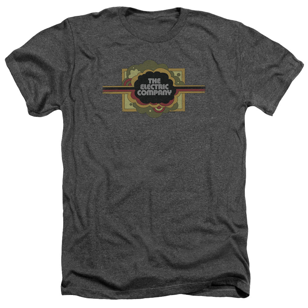 AN OFFCIALLY LICENSED ELECTRIC COMPANY LOGO MEN'S HEATHER T-SHIRT CHARCOAL