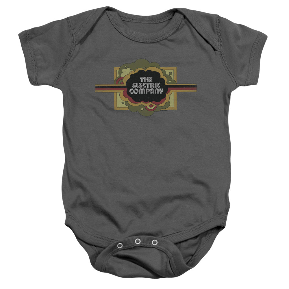 AN OFFCIALLY LICENSED ELECTRIC COMPANY LOGO BABY BODYSUIT CHARCOAL