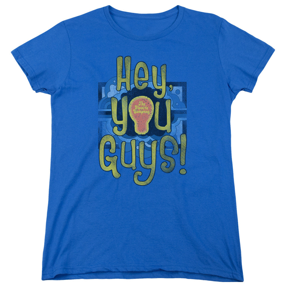 AN OFFCIALLY LICENSED ELECTRIC COMPANY HEY YOU GUYS WOMEN'S REGULAR FIT T-SHIRT ROYAL