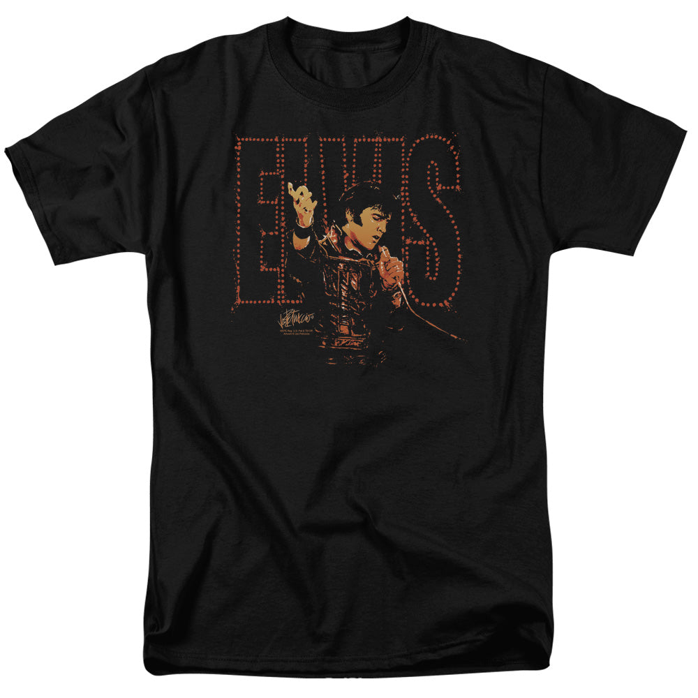 AN OFFCIALLY LICENSED ELVIS PRESLEY TAKE MY HAND MEN'S REGULAR FIT T-SHIRT BLACK