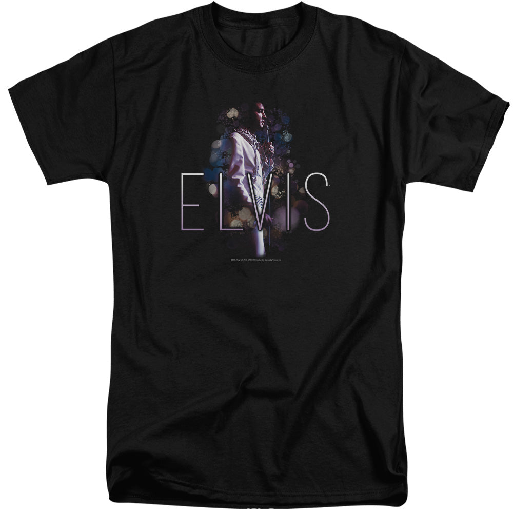 AN OFFCIALLY LICENSED ELVIS PRESLEY DREAM STATE MEN'S TALL FIT T-SHIRT BLACK