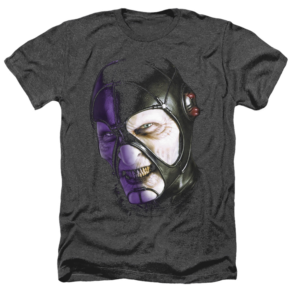 AN OFFCIALLY LICENSED FARSCAPE KEEP SMILING MEN'S HEATHER T-SHIRT CHARCOAL
