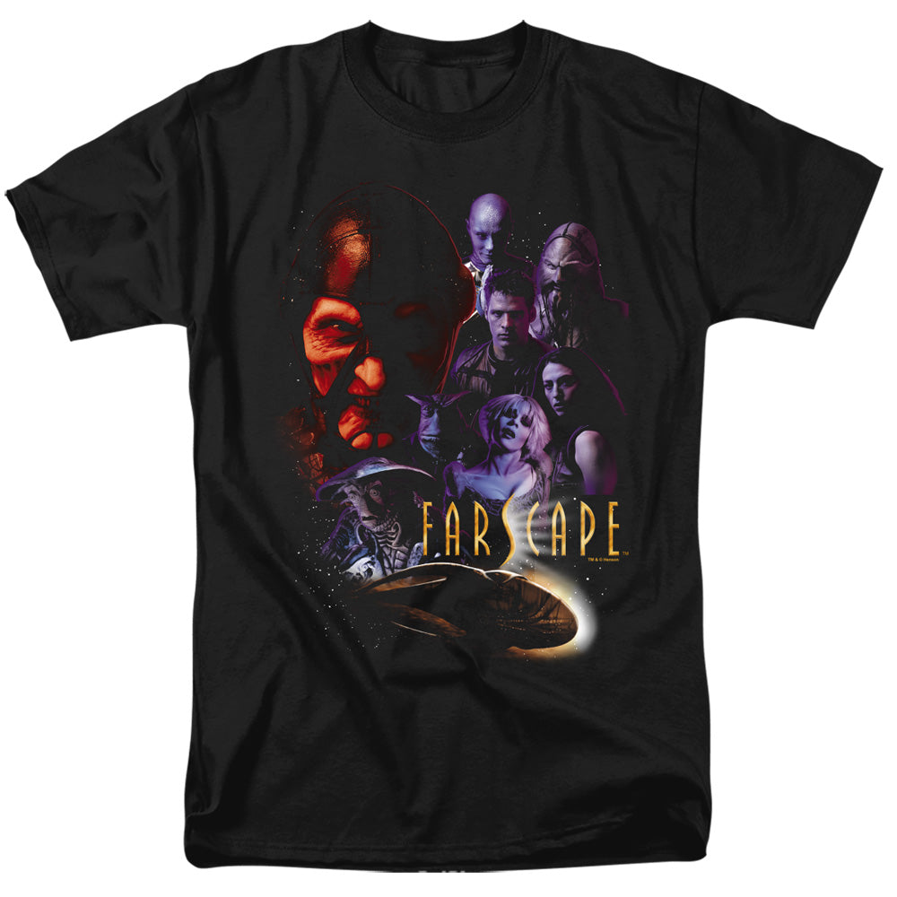 AN OFFCIALLY LICENSED FARSCAPE CRIMINALLY EPIC MEN'S REGULAR FIT T-SHIRT BLACK