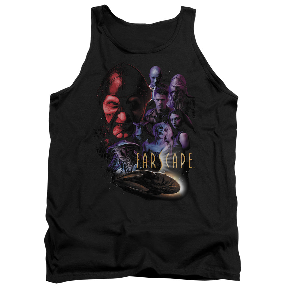AN OFFCIALLY LICENSED FARSCAPE CRIMINALLY EPIC ADULT UNISEX TANK TOP BLACK