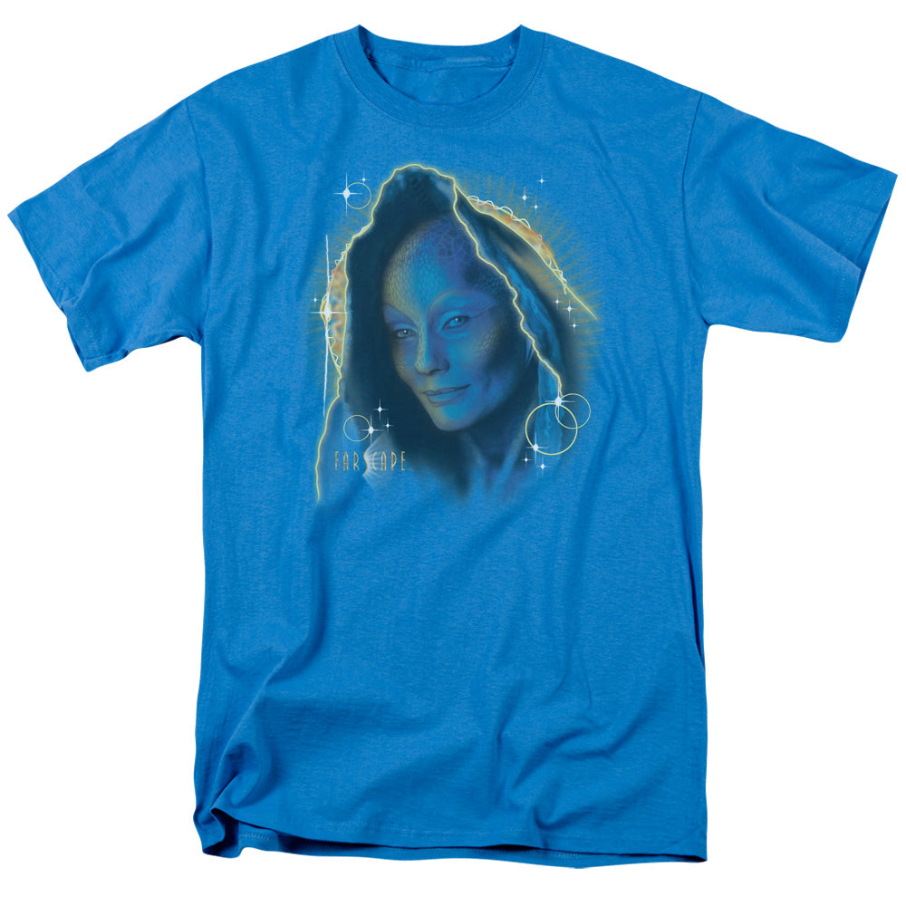 AN OFFCIALLY LICENSED FARSCAPE SOLAR FLARE MEN'S REGULAR FIT T-SHIRT TURQUOISE