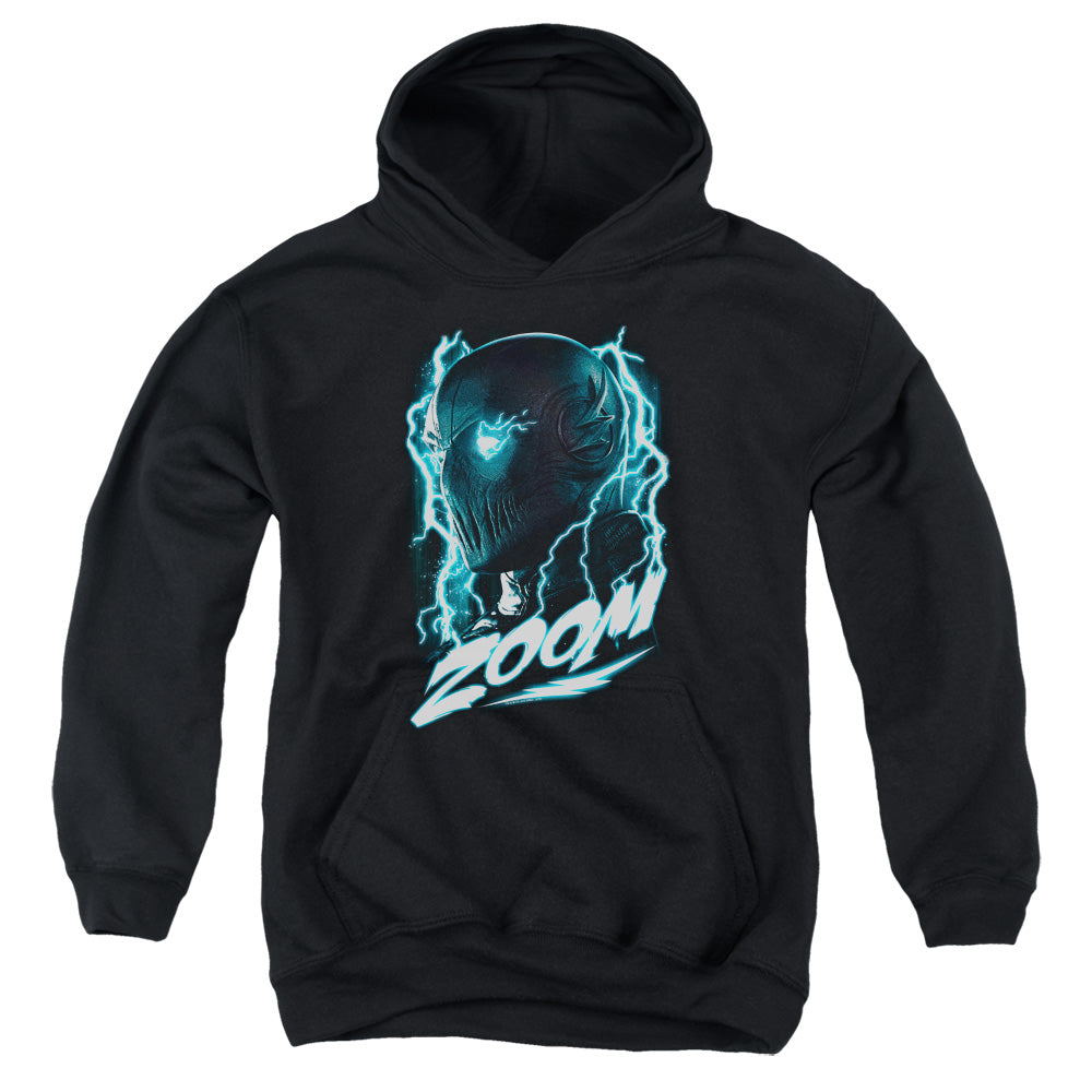AN OFFCIALLY LICENSED FLASH ZOOM YOUTH HOODIE BLACK