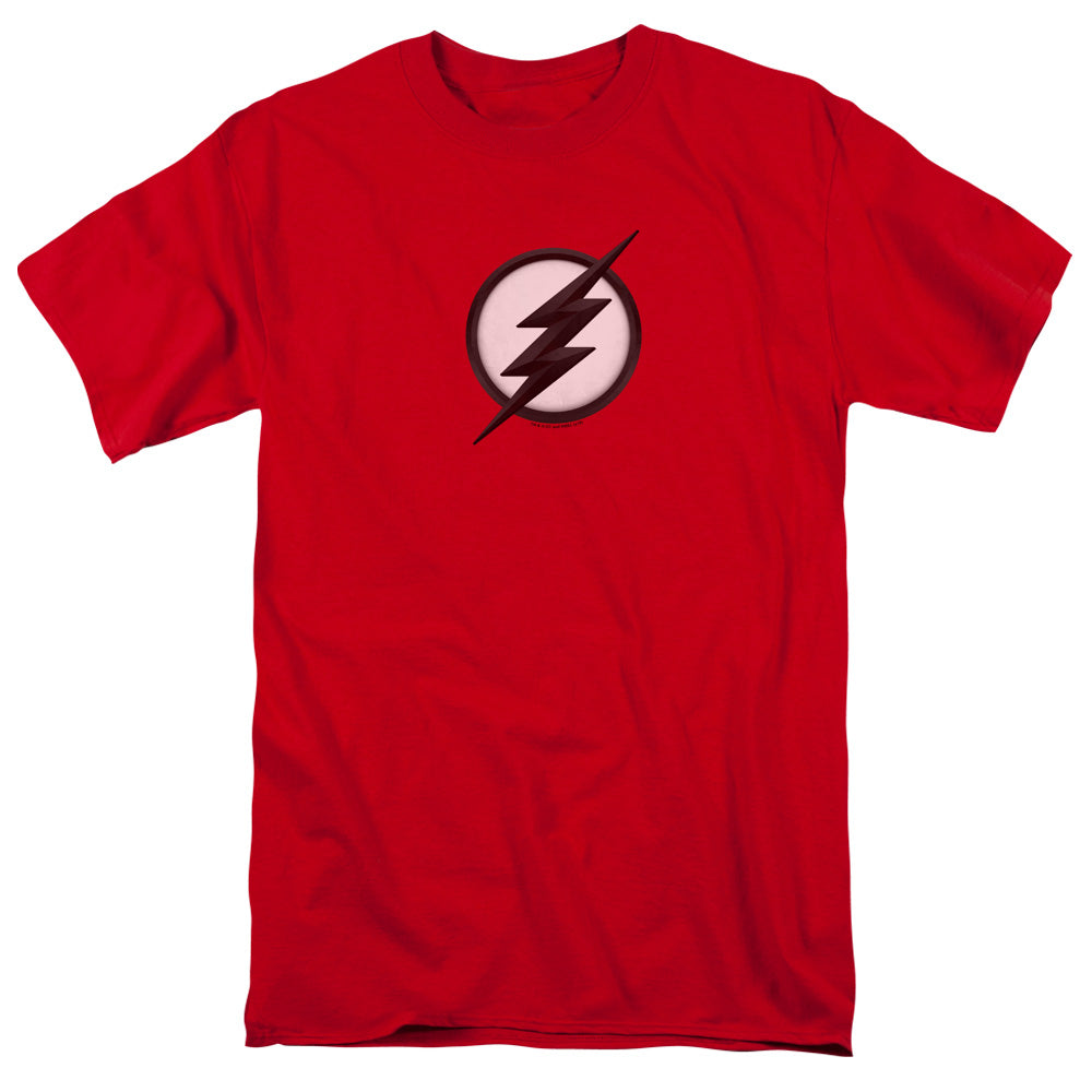 AN OFFCIALLY LICENSED FLASH JESSE QUICK LOGO MEN'S REGULAR FIT T-SHIRT RED