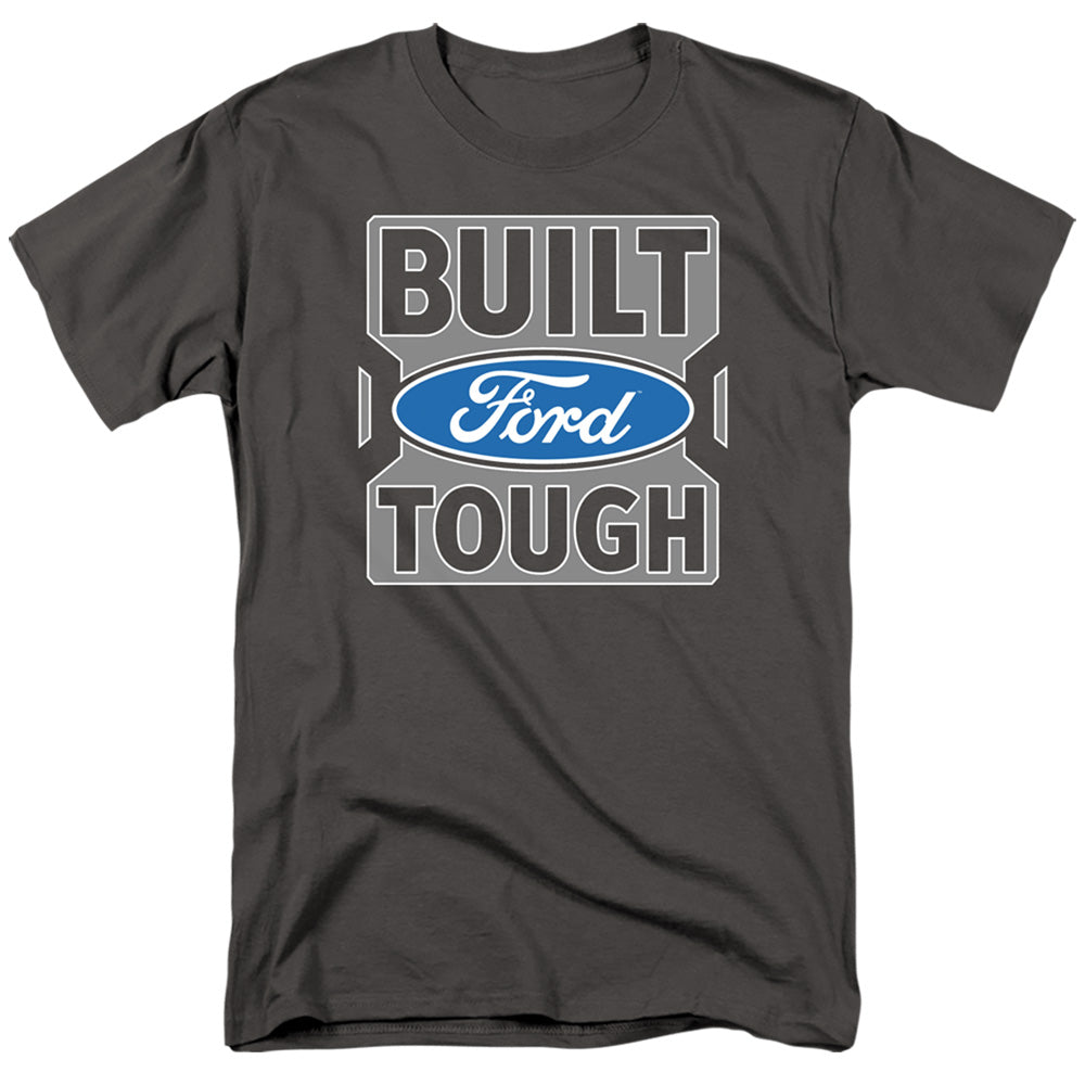 AN OFFCIALLY LICENSED FORD TRUCKS BUILT FORD TOUGH MEN'S REGULAR FIT T-SHIRT CHARCOAL