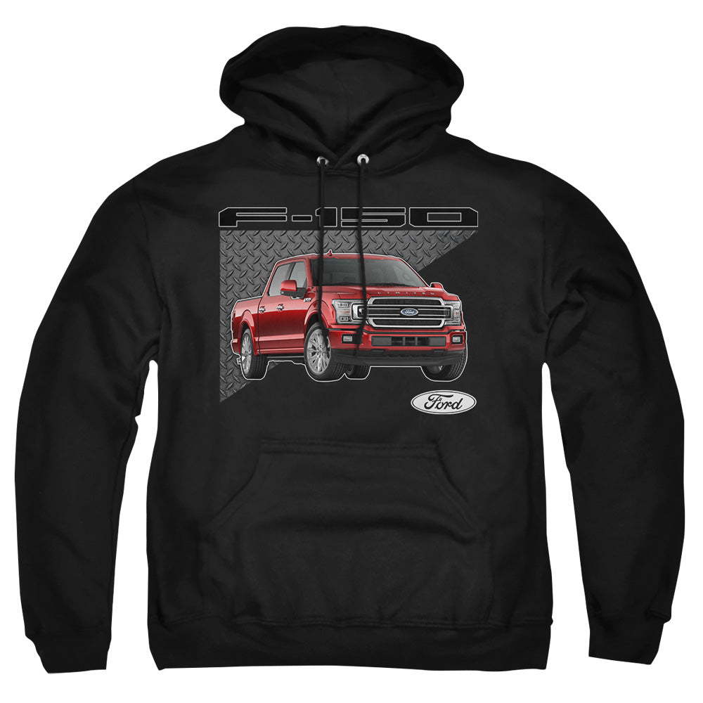 AN OFFCIALLY LICENSED FORD TRUCKS F 150 ADULT UNISEX PULLOVER HOODIE BLACK