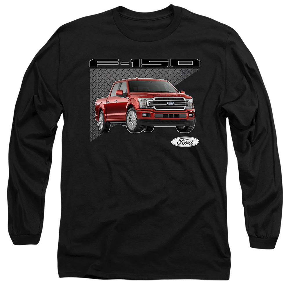 AN OFFCIALLY LICENSED FORD TRUCKS F 150 MEN'S LONG SLEEVE T-SHIRT BLACK