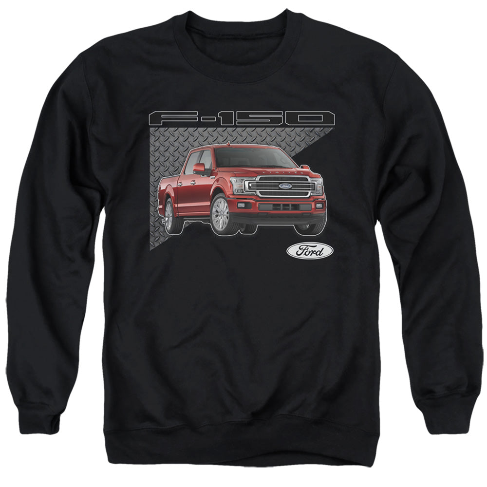 AN OFFCIALLY LICENSED FORD TRUCKS F 150 ADULT UNISEX CREWNECK SWEATSHIRT BLACK