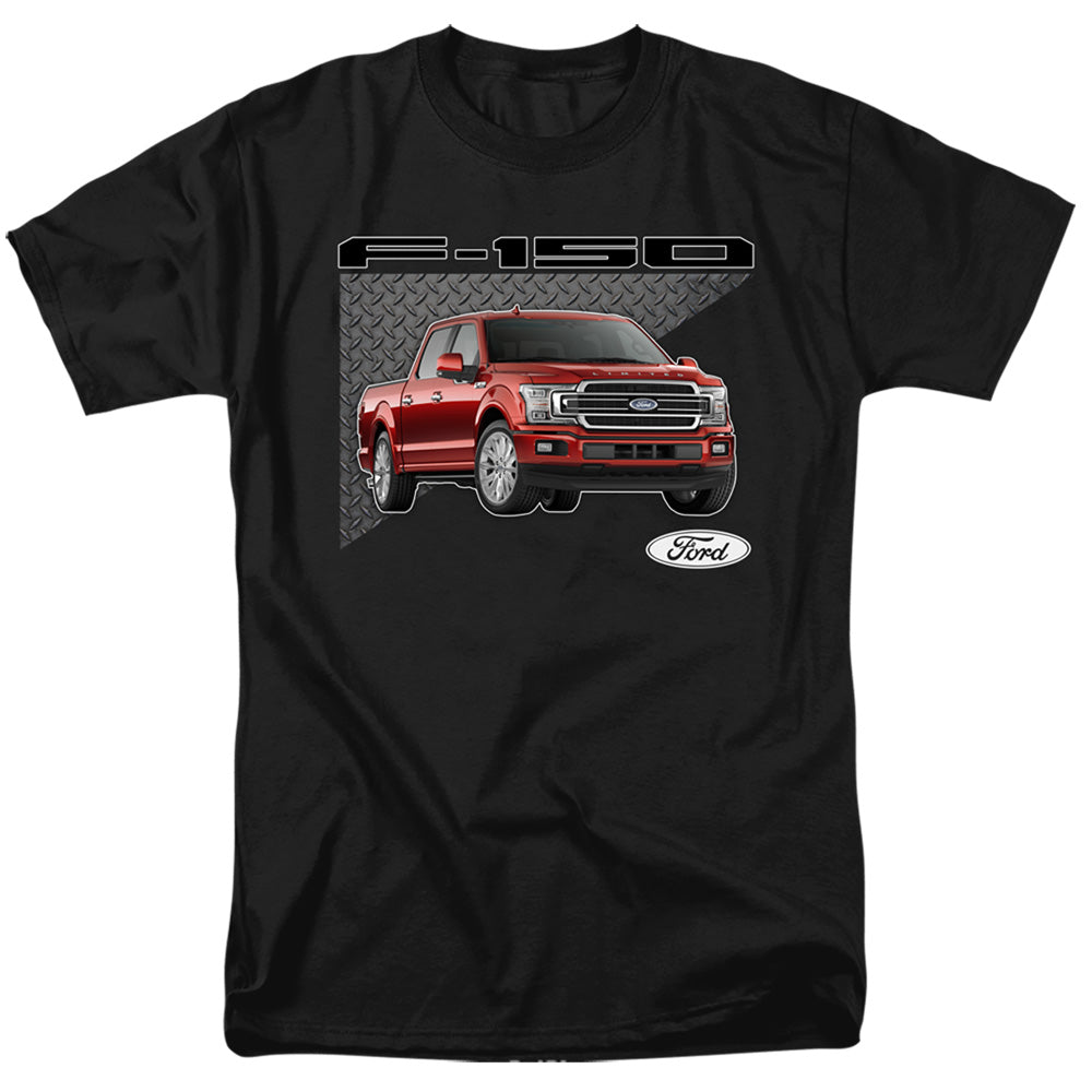 AN OFFCIALLY LICENSED FORD TRUCKS F 150 MEN'S REGULAR FIT T-SHIRT BLACK