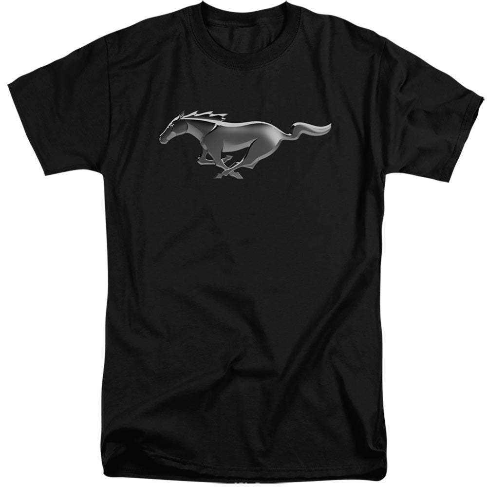 AN OFFCIALLY LICENSED FORD MUSTANG MODERN MUSTANG MEN'S TALL FIT T-SHIRT BLACK
