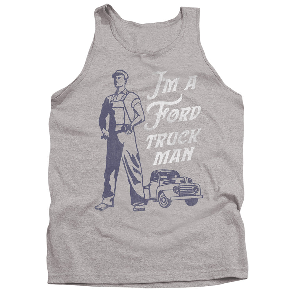 AN OFFCIALLY LICENSED FORD FORD TRUCK MAN CLASSIC ADULT UNISEX TANK TOP ATHLETIC HEATHER