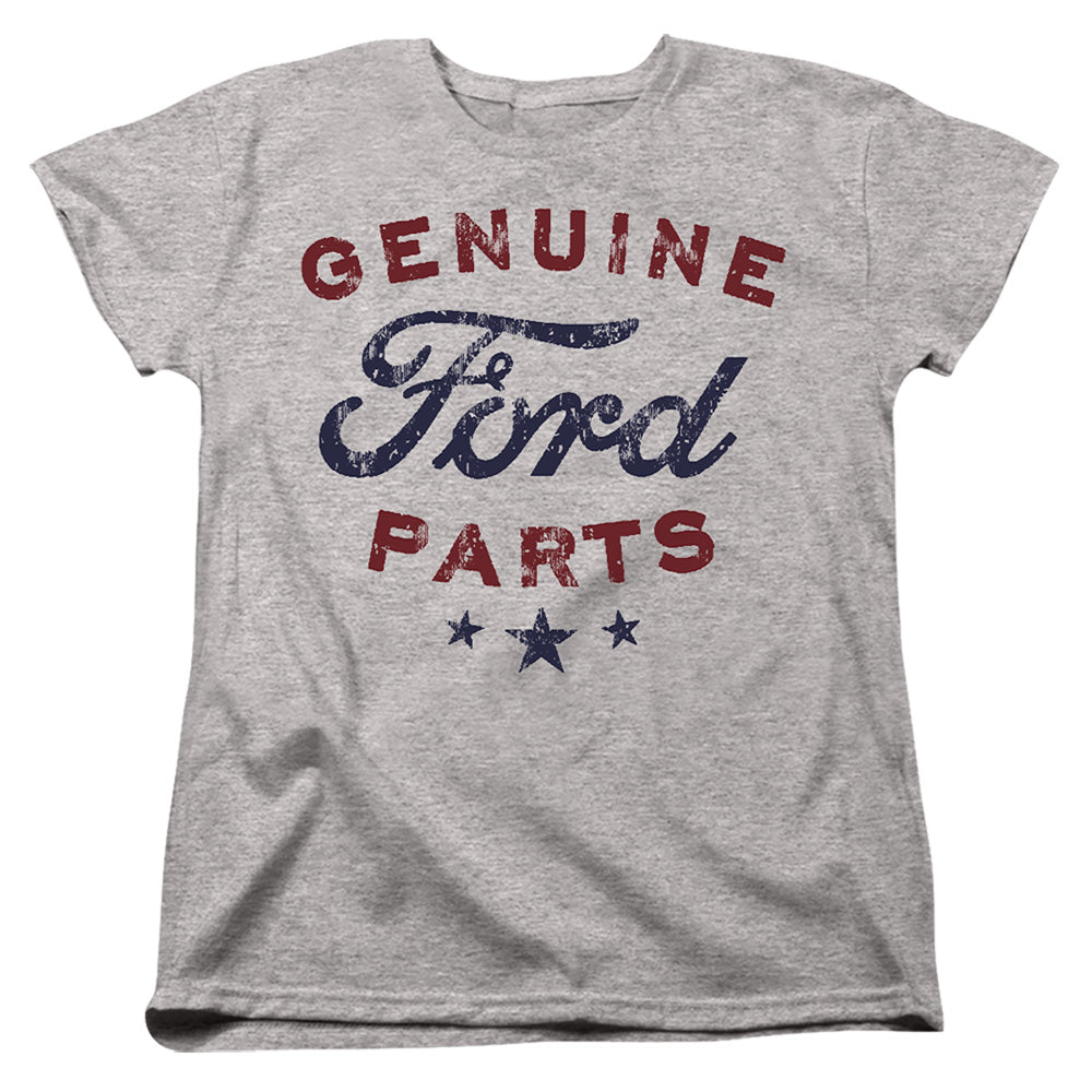AN OFFCIALLY LICENSED FORD GENUINE PARTS WOMEN'S REGULAR FIT T-SHIRT ATHLETIC HEATHER