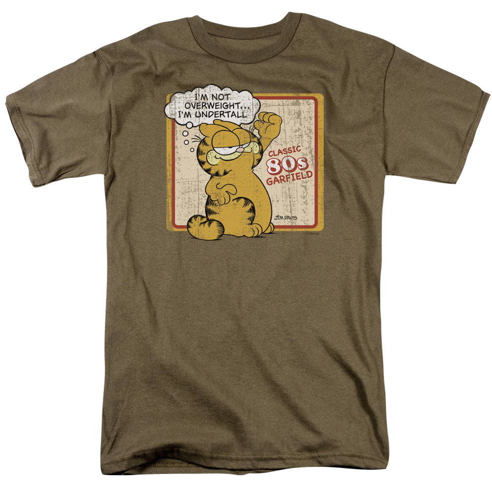 AN OFFCIALLY LICENSED GARFIELD UNDERTALL MEN'S REGULAR FIT T-SHIRT SAFARI GREEN