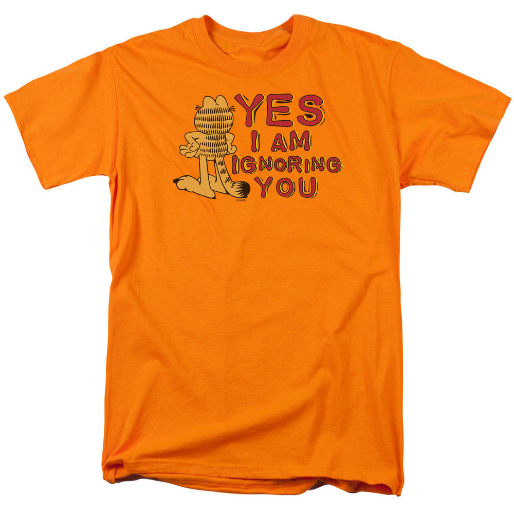 AN OFFCIALLY LICENSED GARFIELD YES I AM MEN'S REGULAR FIT T-SHIRT ORANGE