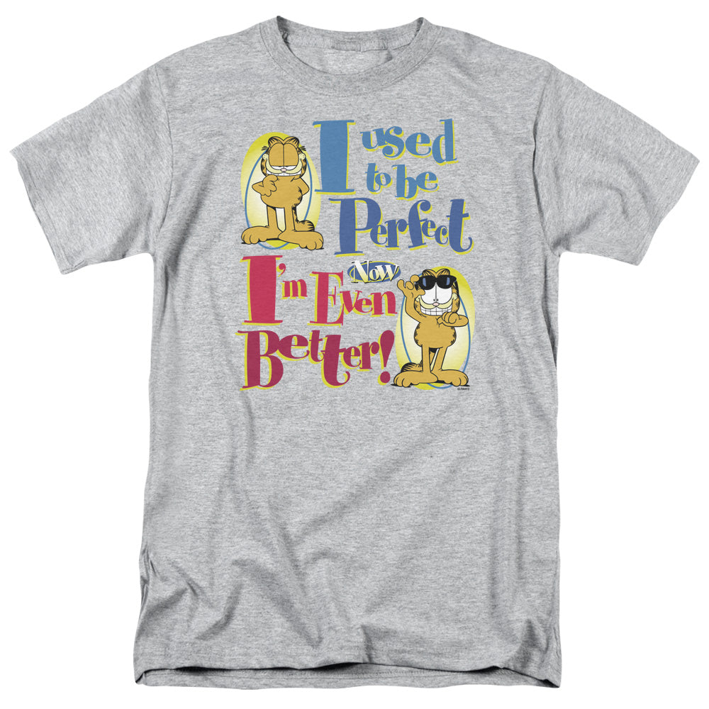 AN OFFCIALLY LICENSED GARFIELD EVEN BETTER MEN'S REGULAR FIT T-SHIRT ATHLETIC HEATHER