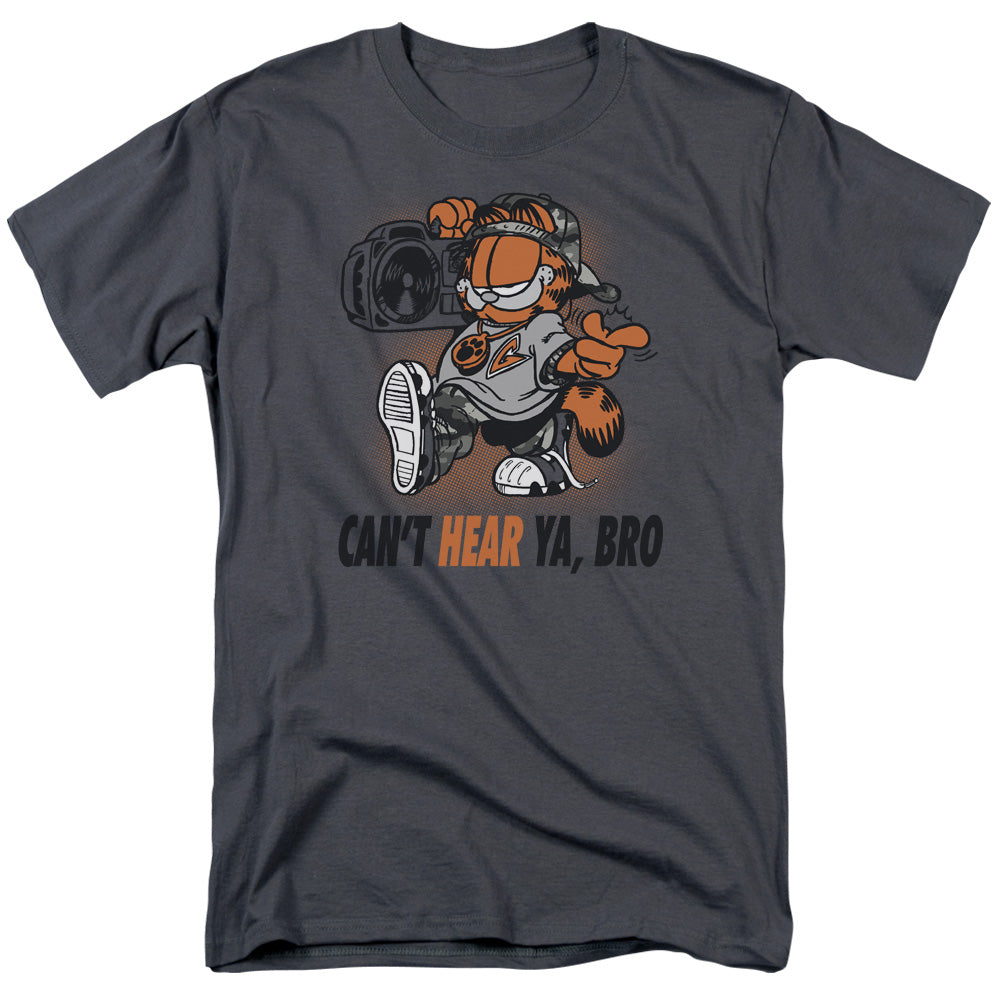 AN OFFCIALLY LICENSED GARFIELD OH SNAP MEN'S REGULAR FIT T-SHIRT CHARCOAL
