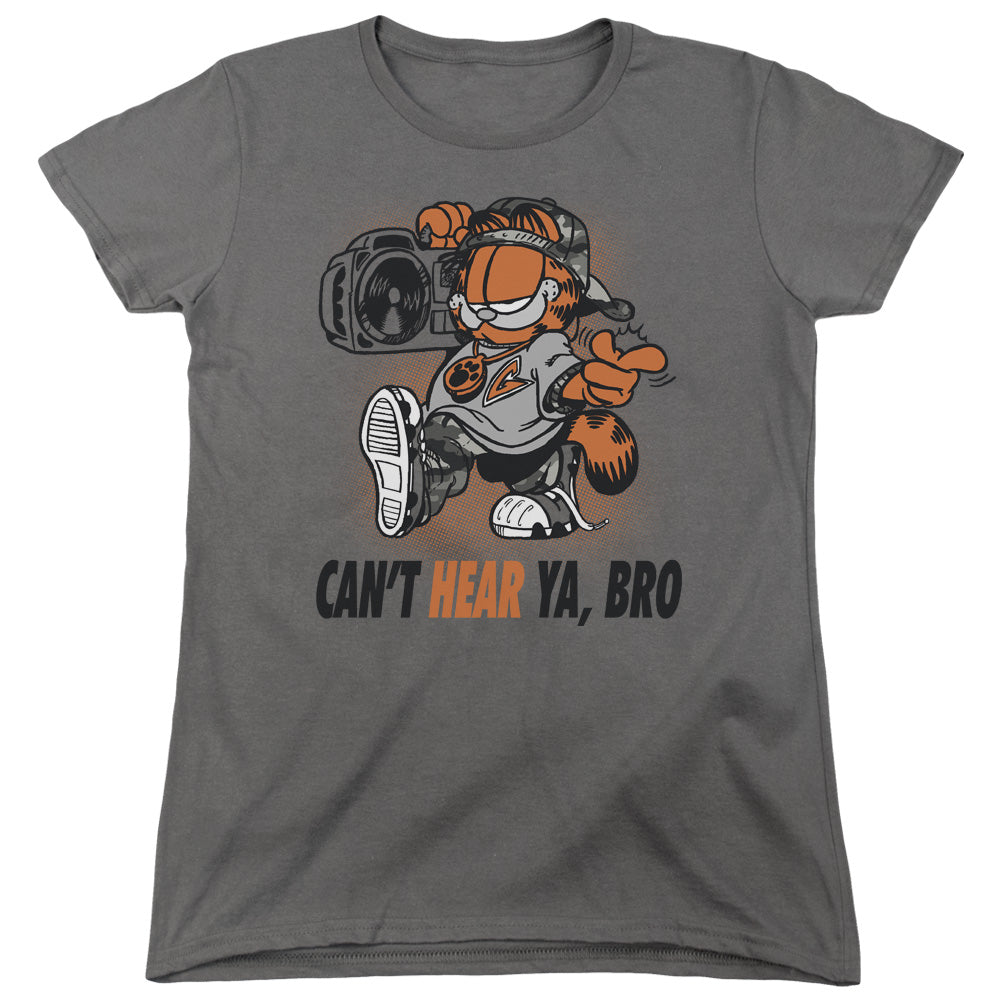 AN OFFCIALLY LICENSED GARFIELD OH SNAP WOMEN'S REGULAR FIT T-SHIRT CHARCOAL