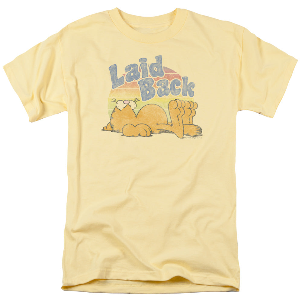 AN OFFCIALLY LICENSED GARFIELD RAD GARFIELD MEN'S REGULAR FIT T-SHIRT BANANA