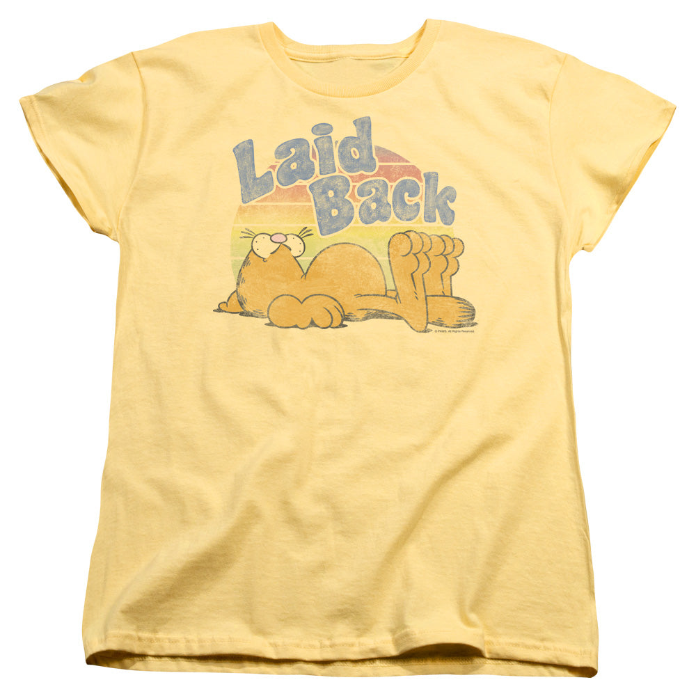 AN OFFCIALLY LICENSED GARFIELD RAD GARFIELD WOMEN'S REGULAR FIT T-SHIRT BANANA