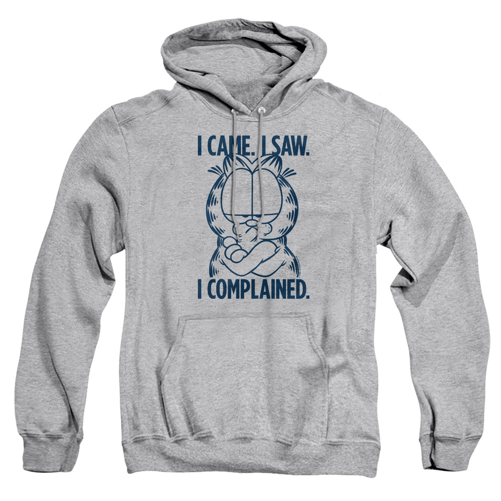 AN OFFCIALLY LICENSED GARFIELD I COMPLAINED ADULT UNISEX PULLOVER HOODIE ATHLETIC HEATHER