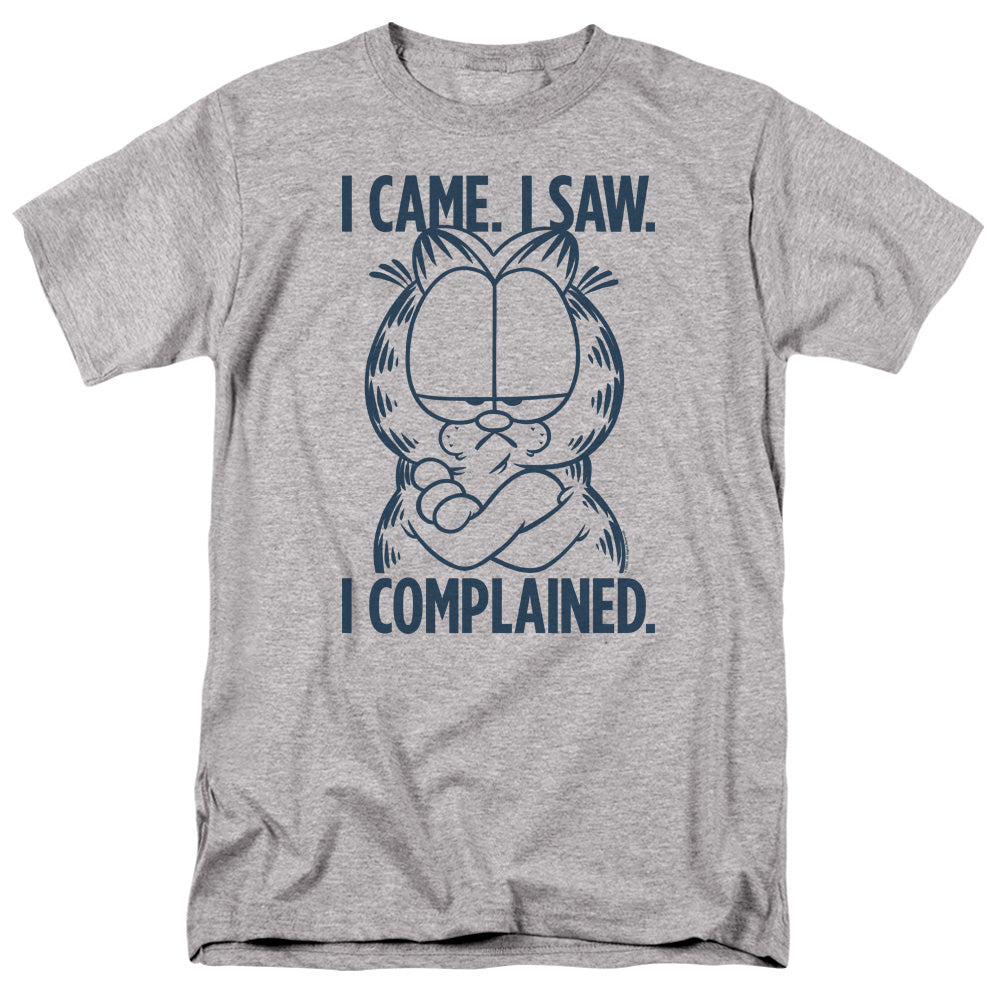AN OFFCIALLY LICENSED GARFIELD I COMPLAINED MEN'S REGULAR FIT T-SHIRT ATHLETIC HEATHER