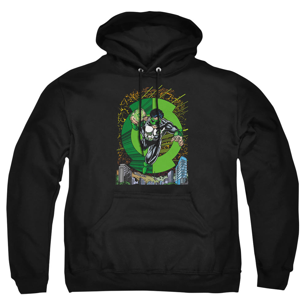 AN OFFCIALLY LICENSED GREEN LANTERN GL #51 COVER ADULT UNISEX PULLOVER HOODIE BLACK