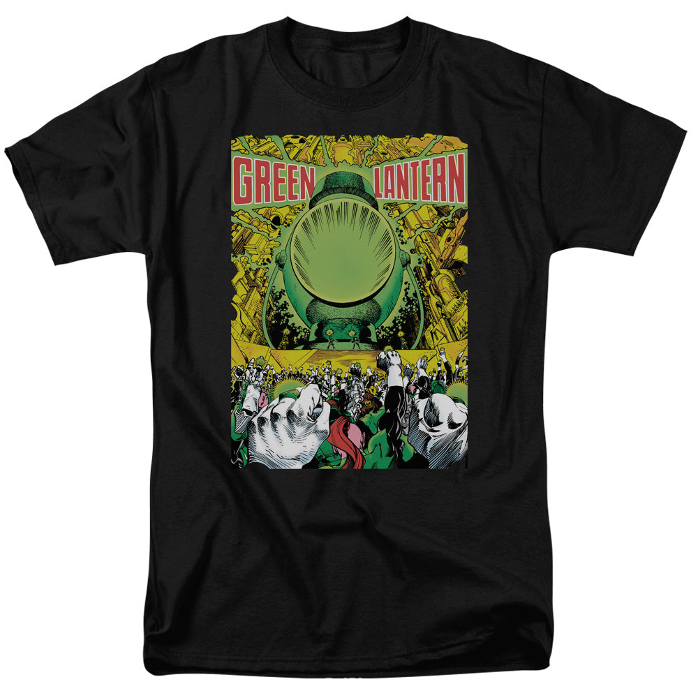 AN OFFCIALLY LICENSED GREEN LANTERN GL #200 COVER MEN'S REGULAR FIT T-SHIRT BLACK