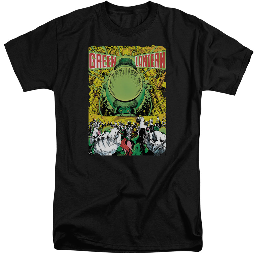 AN OFFCIALLY LICENSED GREEN LANTERN GL #200 COVER MEN'S TALL FIT T-SHIRT BLACK
