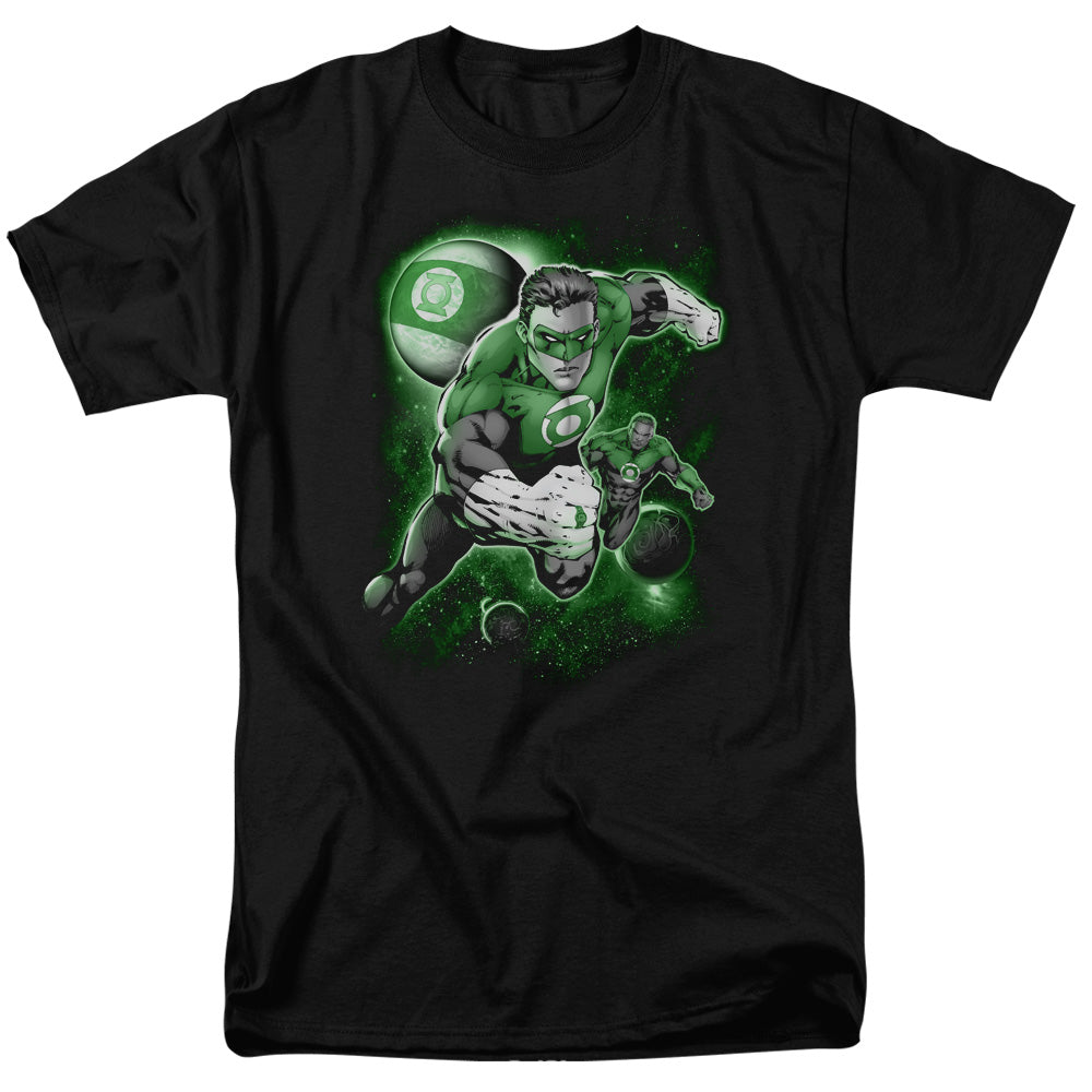 AN OFFCIALLY LICENSED GREEN LANTERN LANTERN PLANET MEN'S REGULAR FIT T-SHIRT BLACK