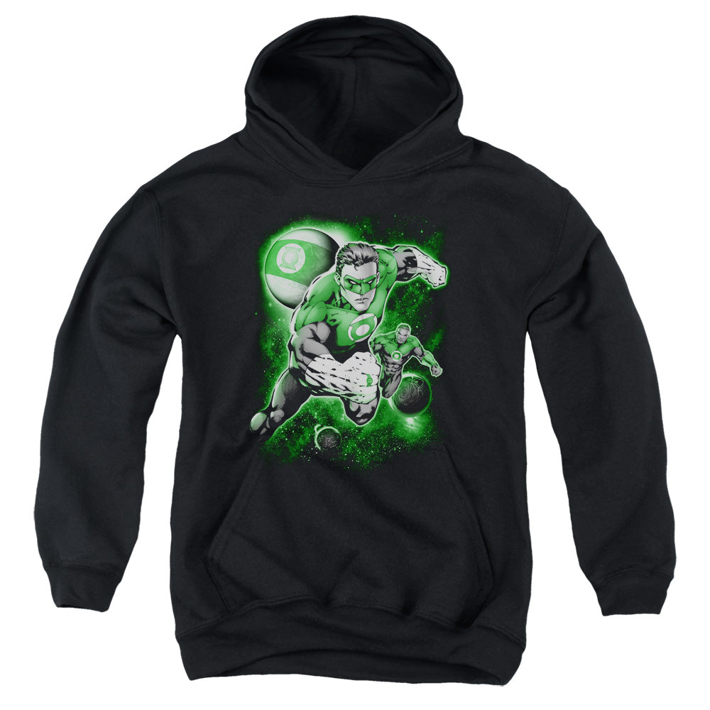 AN OFFCIALLY LICENSED GREEN LANTERN LANTERN PLANET YOUTH HOODIE BLACK